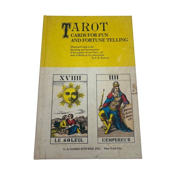Tarot Cards For Fun And Fortune Telling By S.R. Kaplan Hardcover 1974 Edition - Picture 1 of 9
